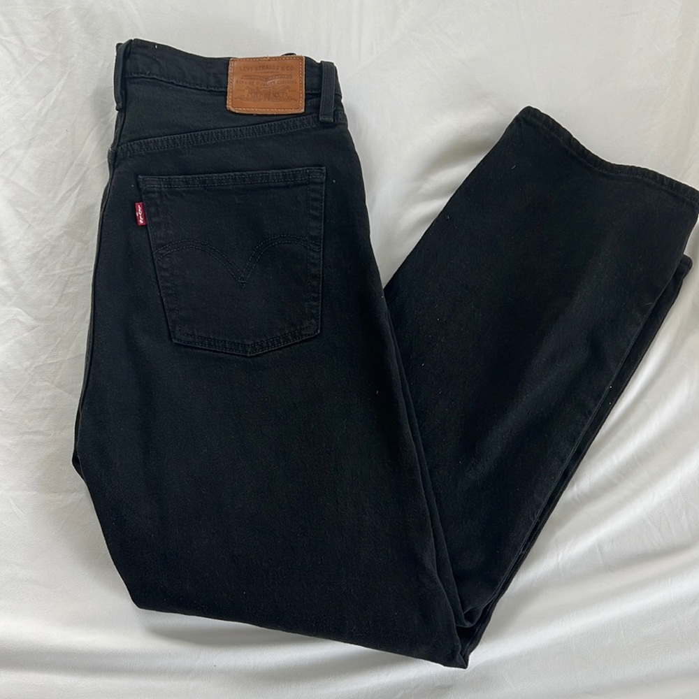 Levi's Black Ankle Cropped Jeans